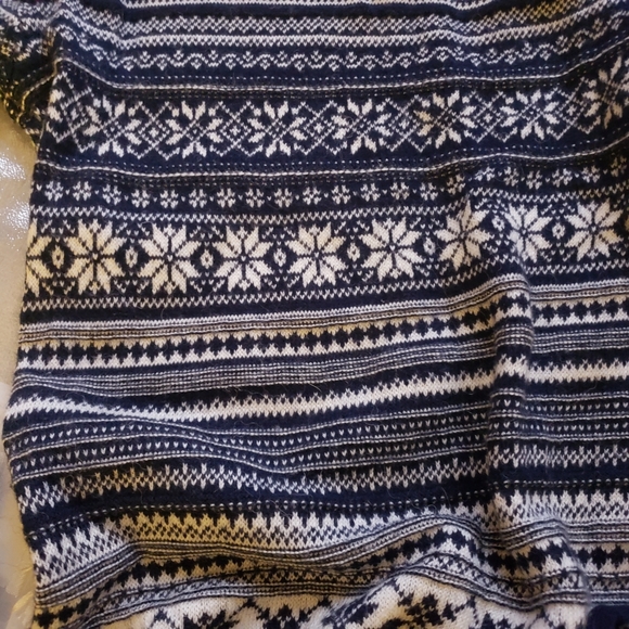 ALPACA FAIR ISLE LONG SLEEVE SWEATER DRESS SMALL - Picture 7 of 9